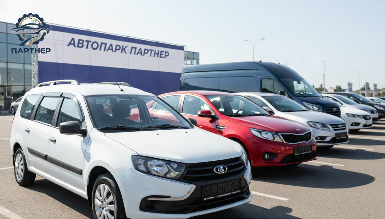 Fleet of cars lined up